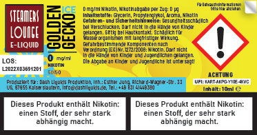 Golden Gecko Ice Liquid
