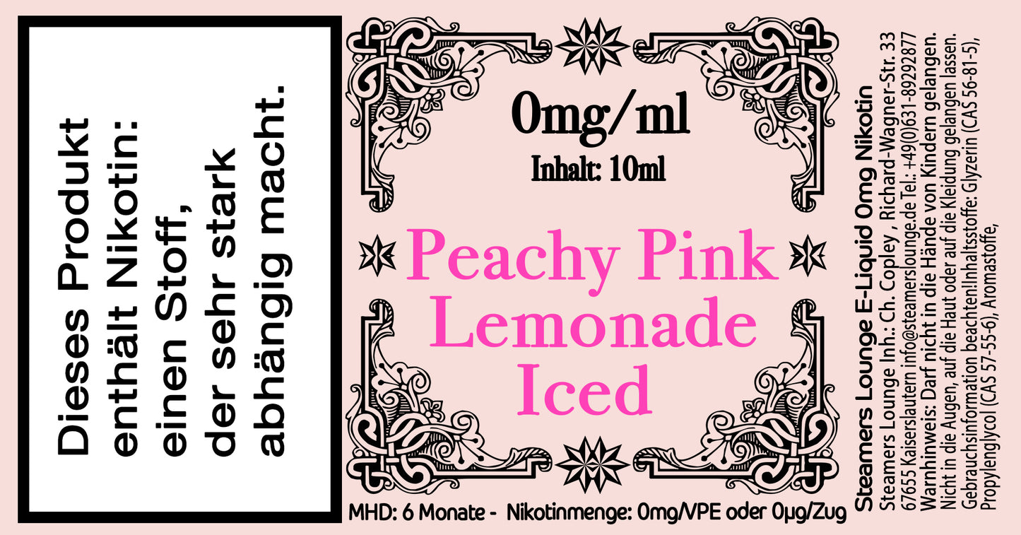Peachy Pink Lemonade Iced Liquid
