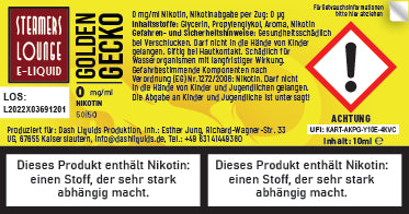 Golden Gecko Liquid