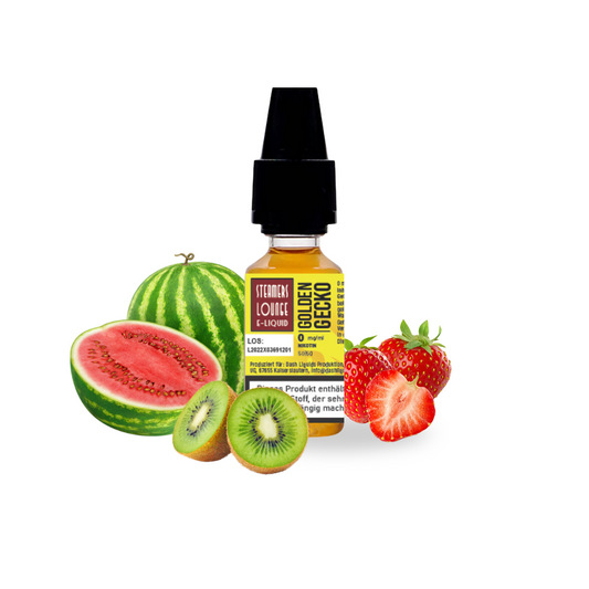 Golden Gecko wassermelone erdbeere kiwi E-Liquid mit Nikotin