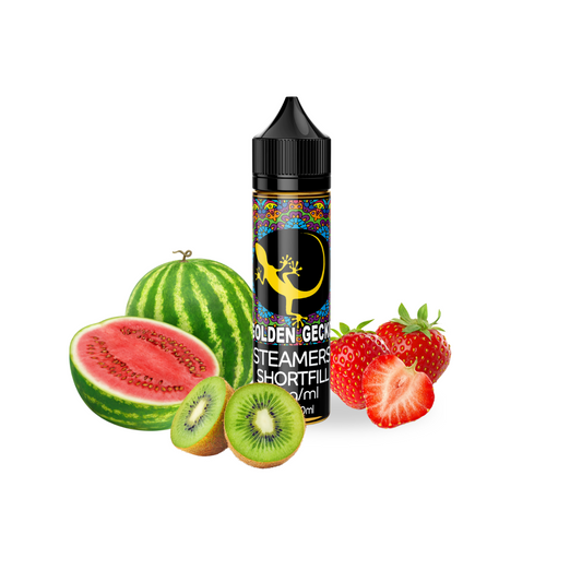 Steamers Lounge Shortfill Golden Gecko – exotisch-fruchtiges E-Liquid mit Kiwi, Wassermelone und Erdbeere