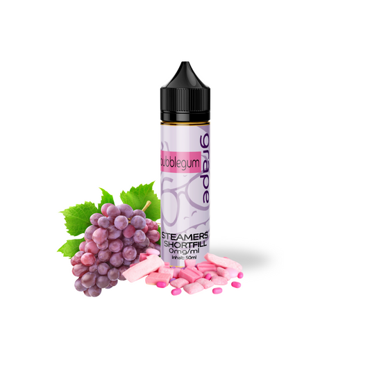 Steamers Lounge Shortfill Grape Bubblegum – süßes E-Liquid mit Trauben-Kaugummi Geschmack