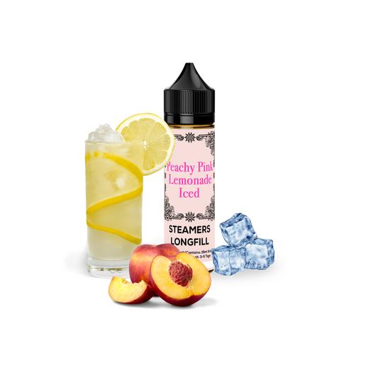 Steamers Peachy Pink Lemonade Iced Longfill E-Liquid – fruchtig-erfrischendes Pfirsich Pink Lemonade Aroma für E-Zigaretten