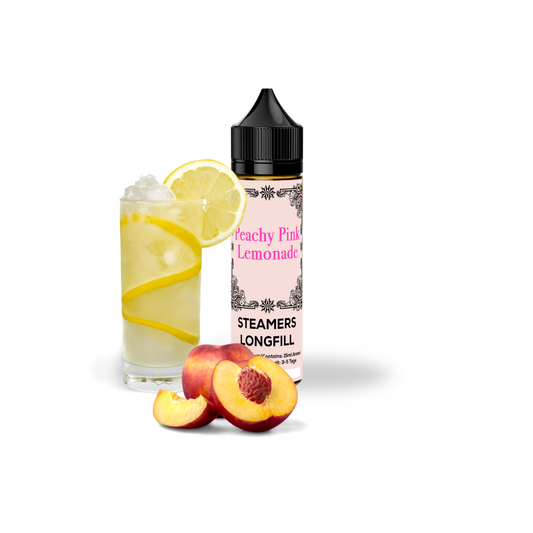 Steamers Peachy Pink Lemonade Longfill E-Liquid – fruchtig-erfrischendes Pfirsich Pink Lemonade Aroma für E-Zigaretten