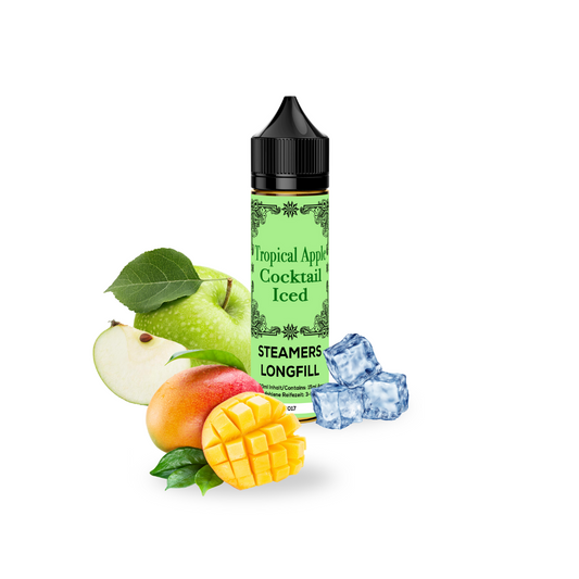 Steamers Tropical Apple Cocktail Iced Longfill E-Liquid – exotisch-fruchtiger Apfel Cocktail Aroma Mix für E-Zigaretten