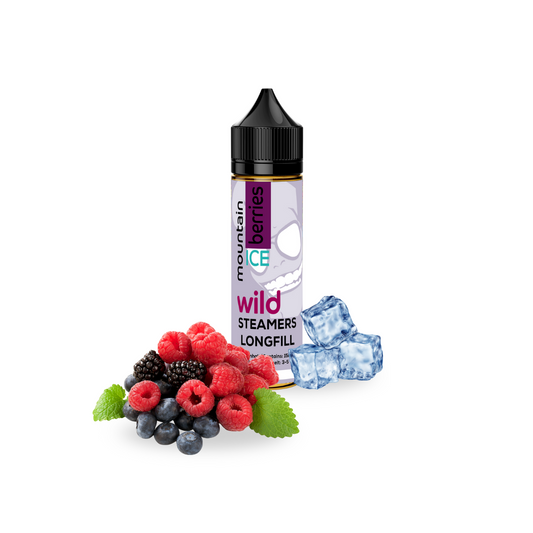 Steamers Lounge Longfill Wild Mountain Berries Iced – fruchtiges E-Liquid mit Waldbeeren und Cooling Effekt