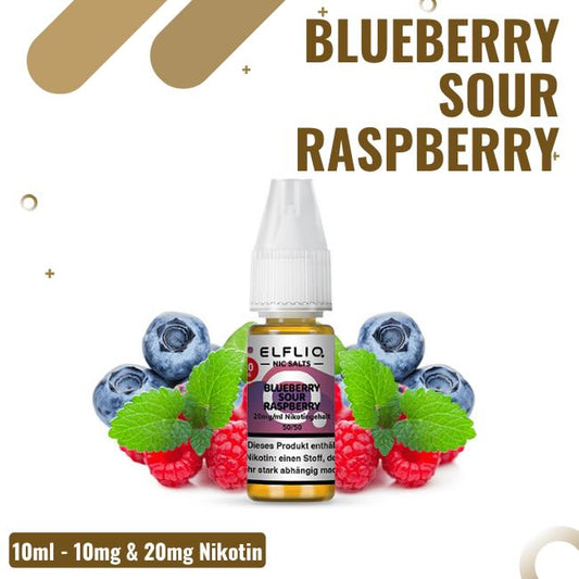 Elf Bar Elfliq Blueberry Sour Raspberry Nic Salt Liquid mit Nikotinsalz