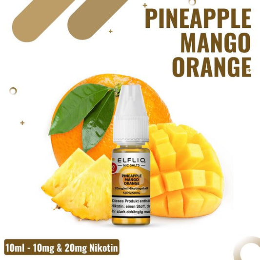 Elf Bar Elfliq Pineapple Mango Orange Nic Salt Liquid mit Nikotinsalz