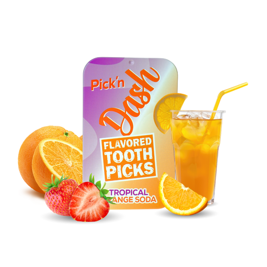 Flavored Toothpicks Tropical Orange Soda Dash Liquids 100 Stück Steamers Lounge