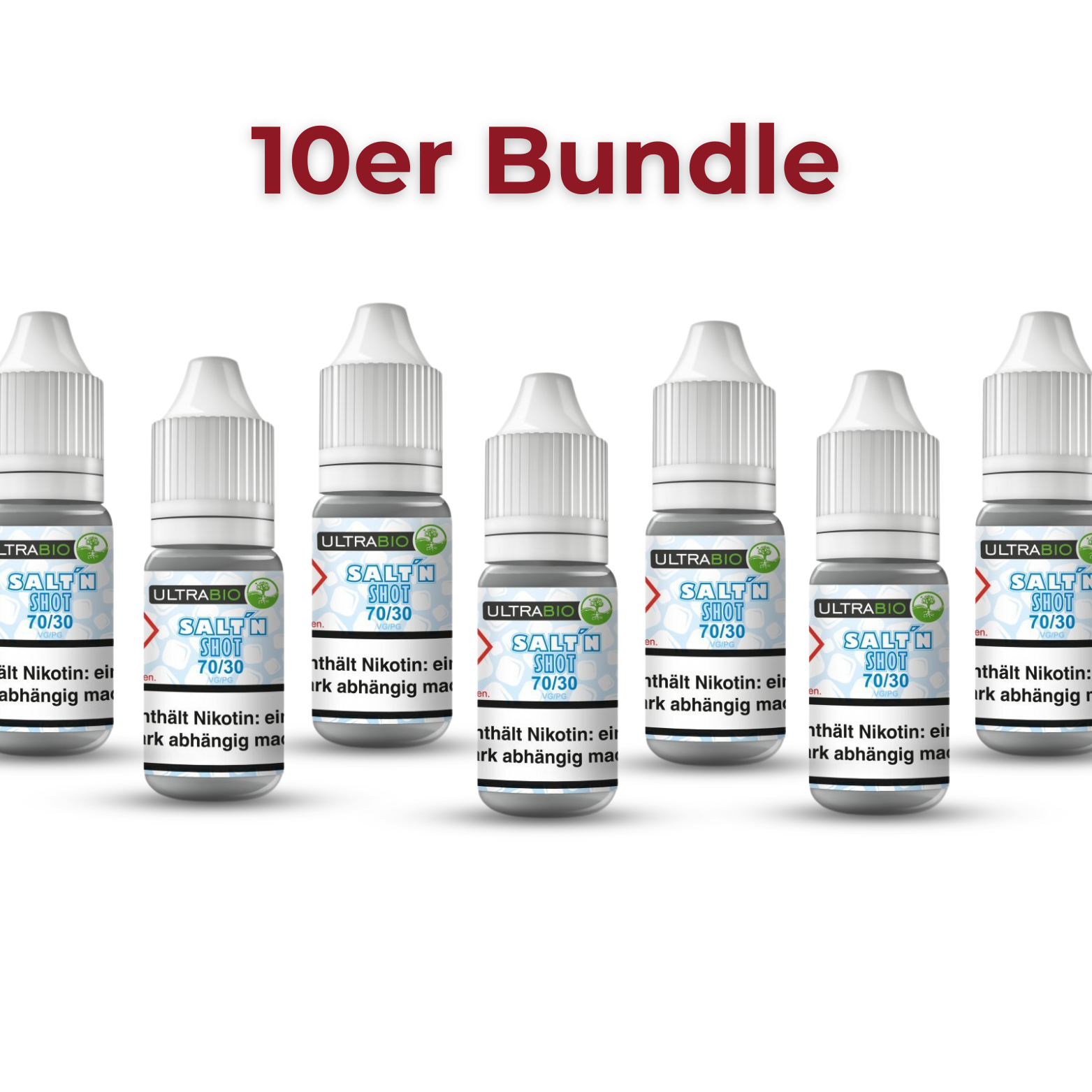 10er Bundle Nikotinsalz Shots 20 mg Sparpaket Pod-System Steamers Lounge