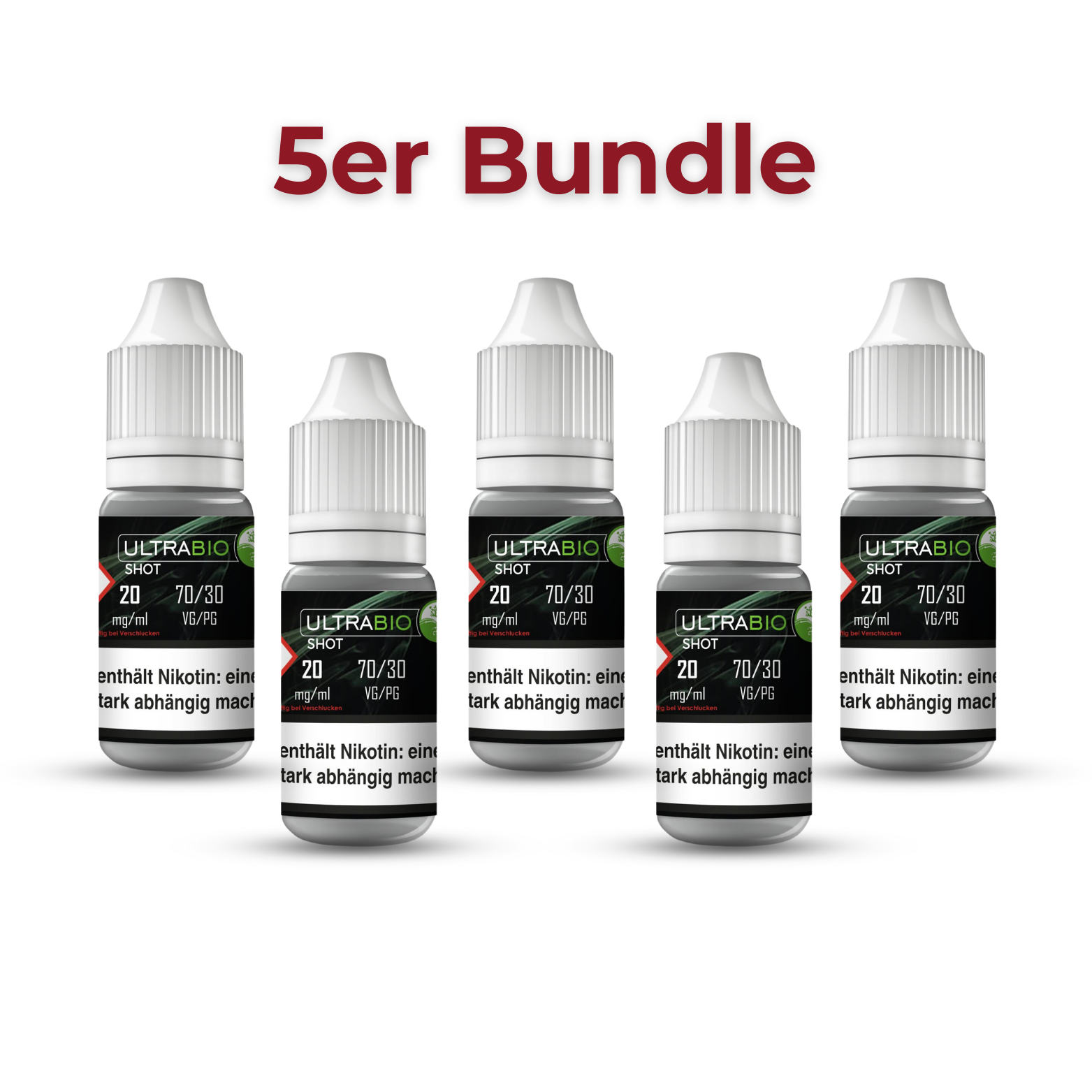 5er Bundle Nikotinshots 20 mg günstig kaufen bei Steamers Lounge Pfalz