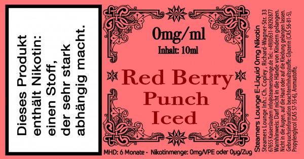 Red Berry Punch Iced
